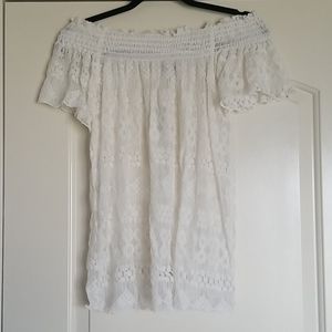 NEW Lace Off The Shoulder Top